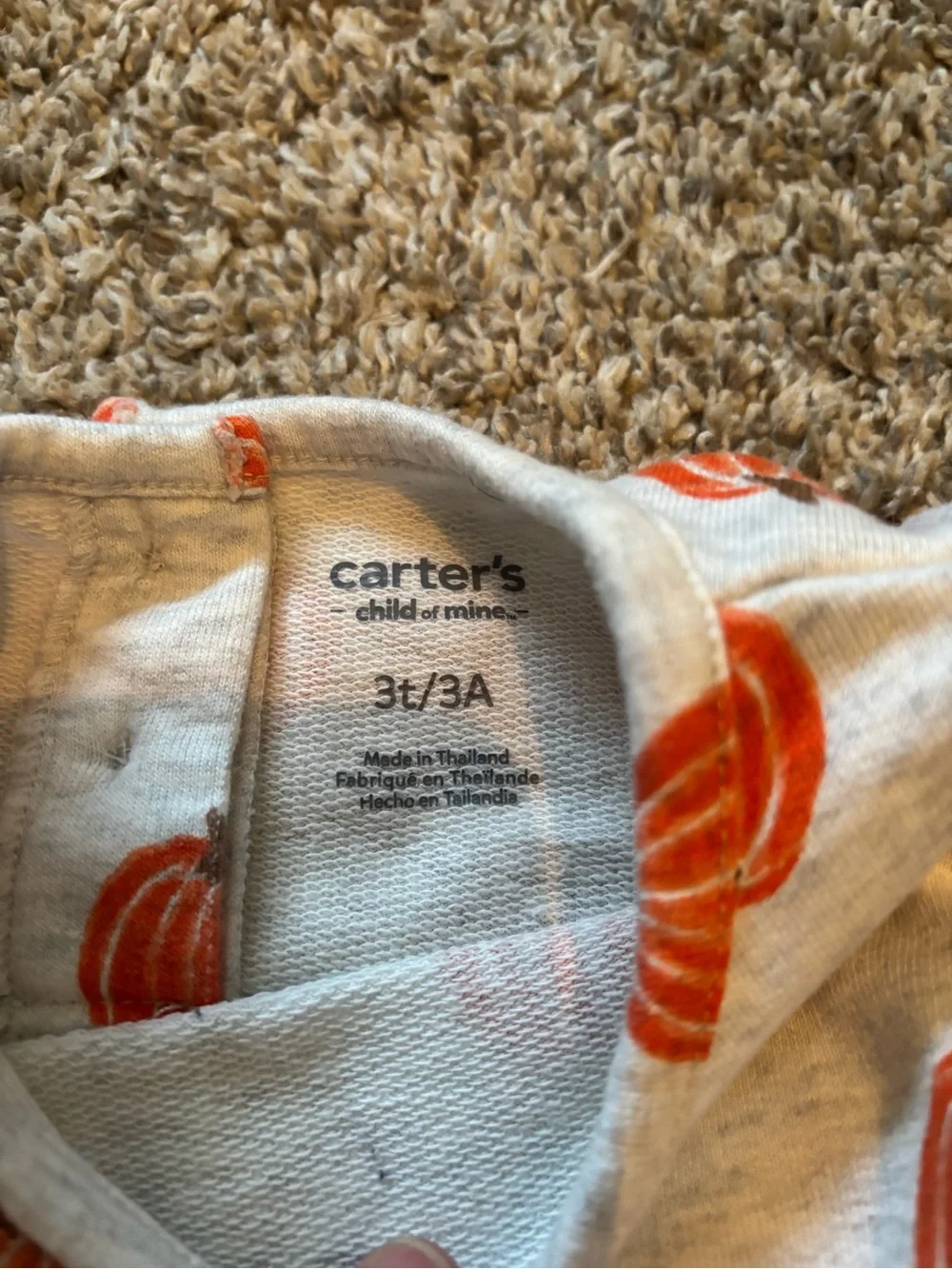 Carters pumpkin dress